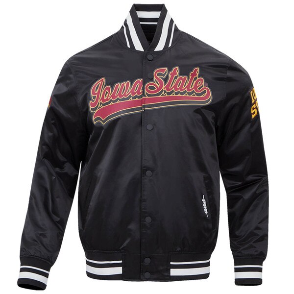 Pro Standard Iowa State Black Satin Jacket